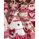 Mademoiselle Pearl Strawberry Cutsew Cardigan Blouses Skirt JSKs and OPs(Reservation/Full Payment Without Shipping)